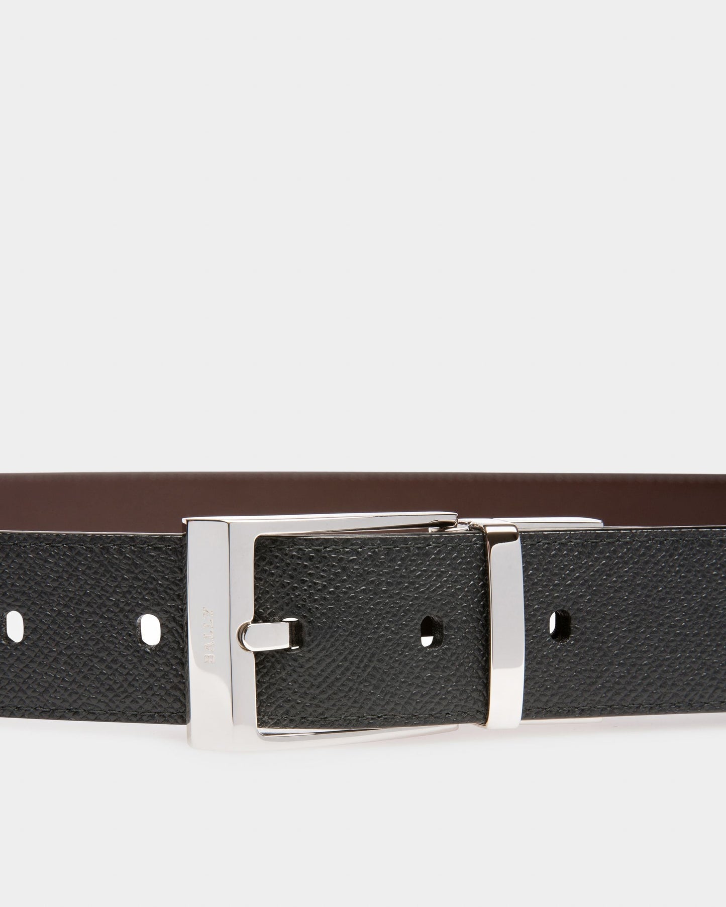 Shiff Leather 35mm Belt In Black