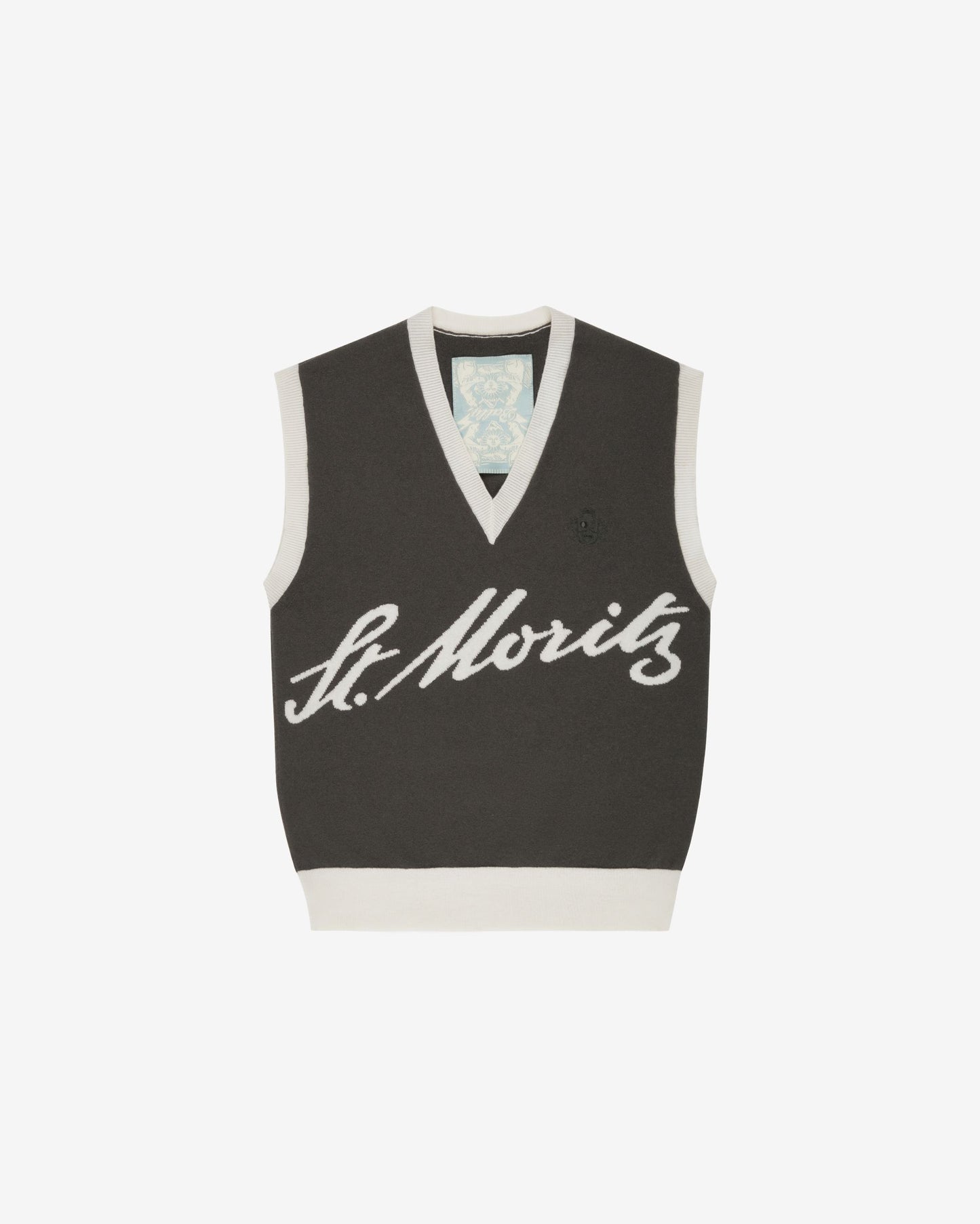 Cashmere Vest In Gray