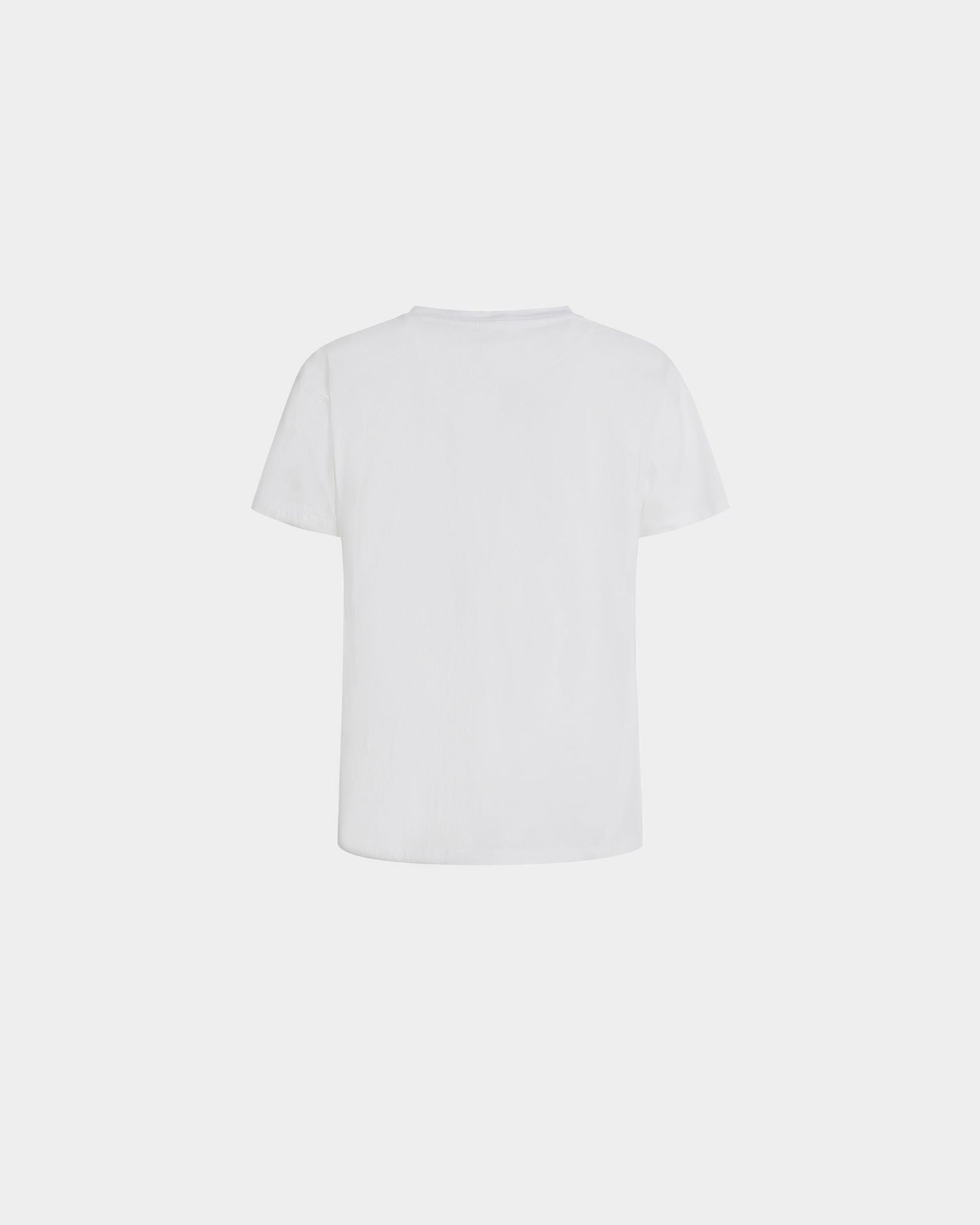 Train Motif T-Shirt In White Cotton