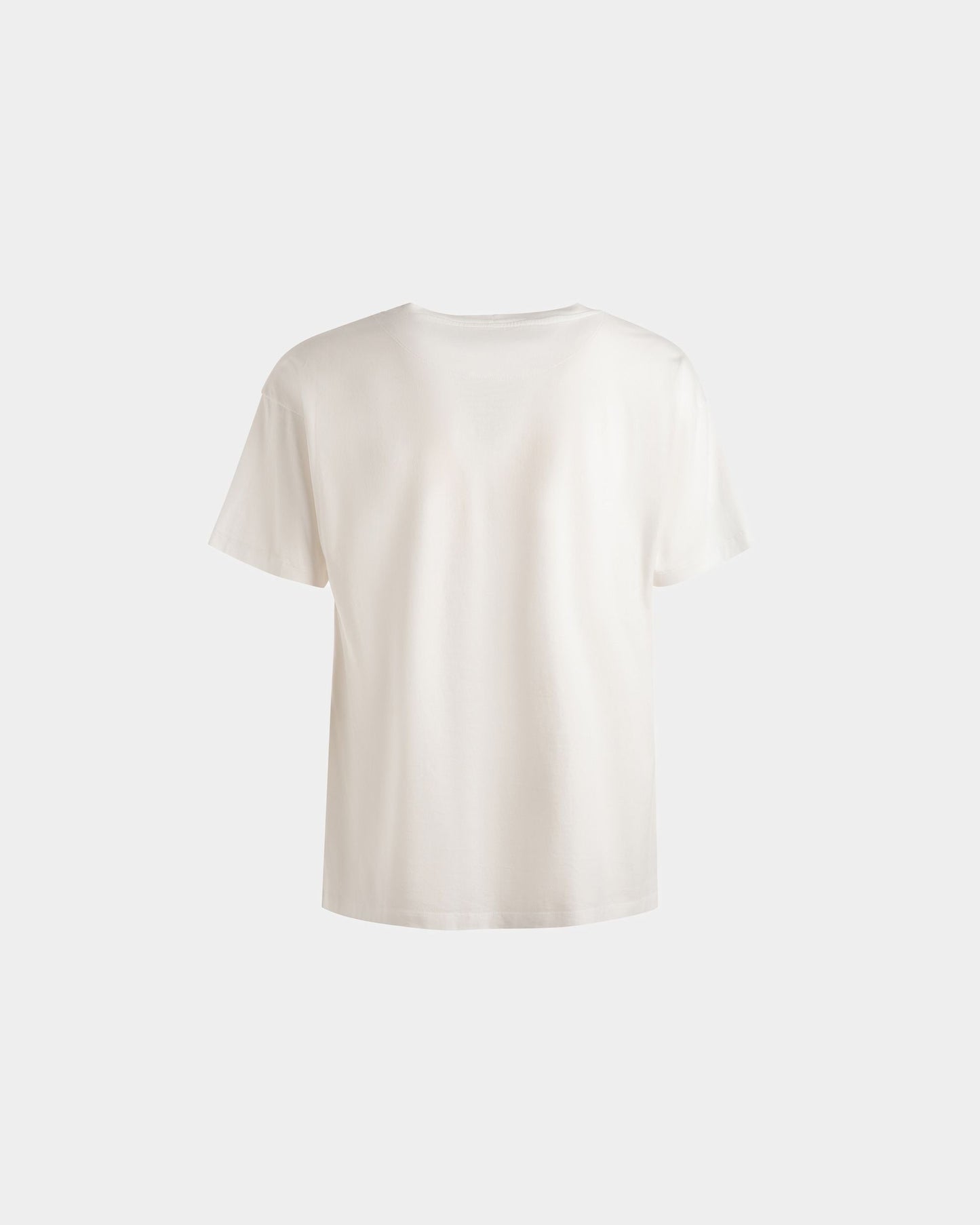 Printed T-Shirt In White Cotton