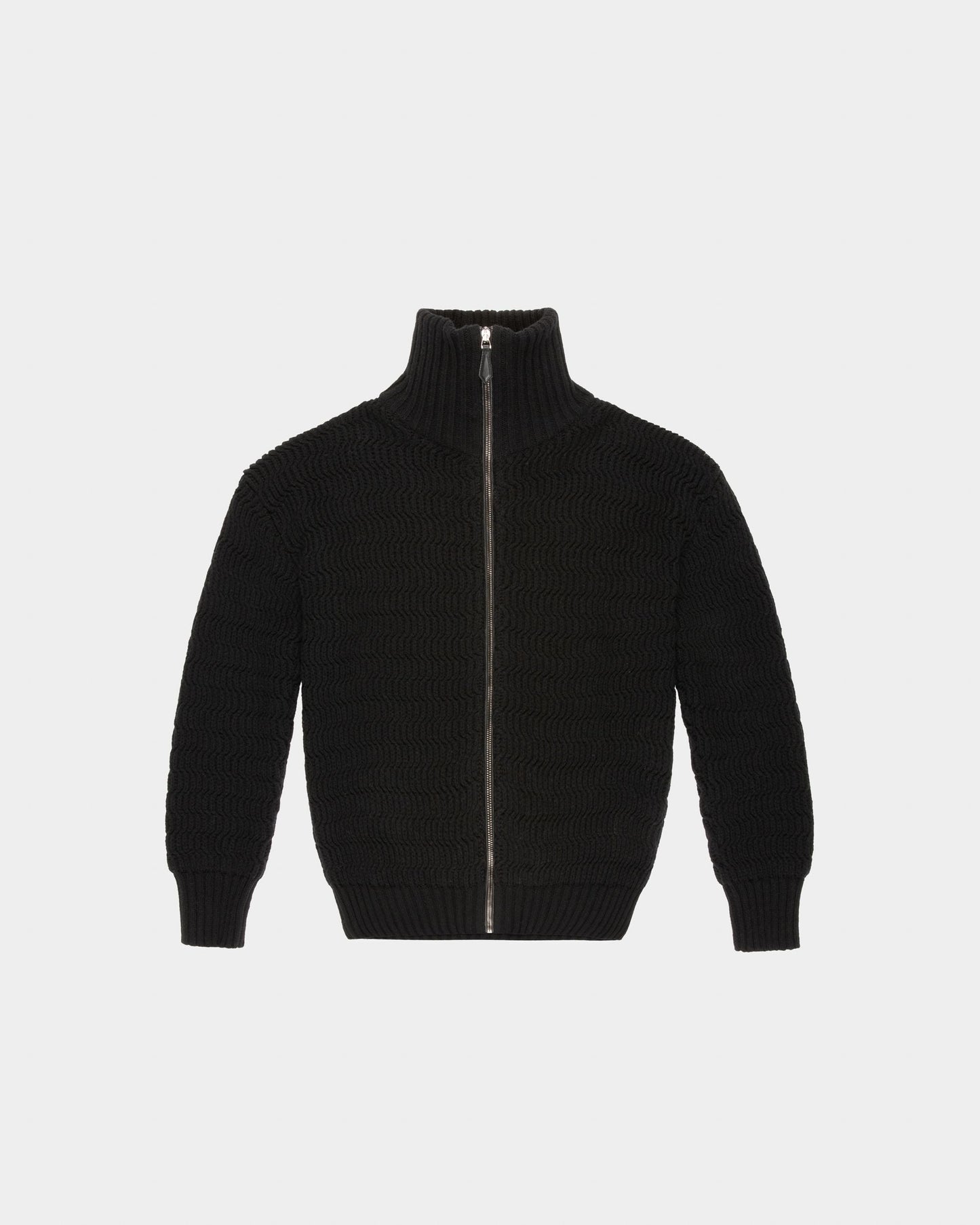 Wool And Cashmere Roll Neck In Black