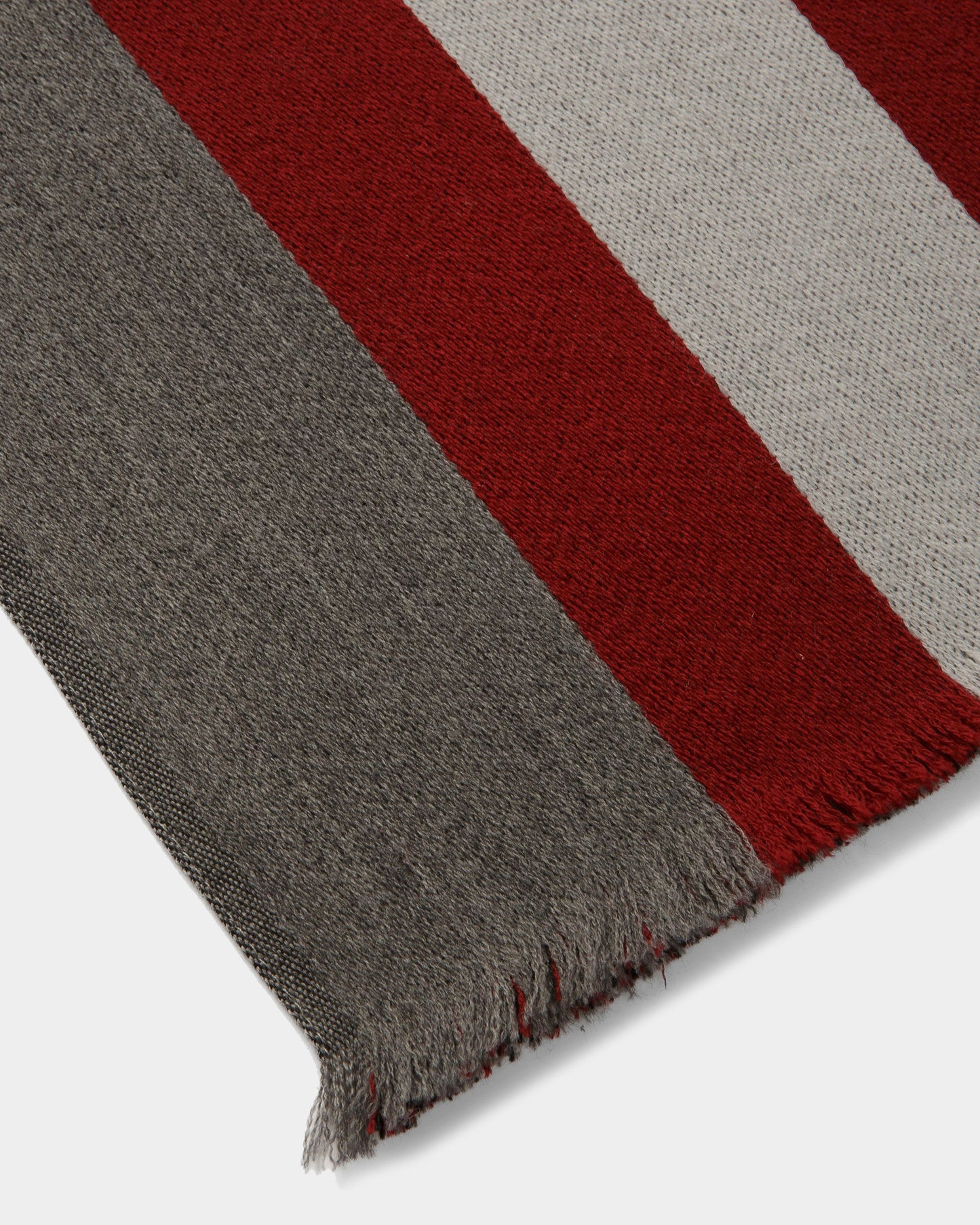 Jacquard Scarf In Dark Mineral Wool