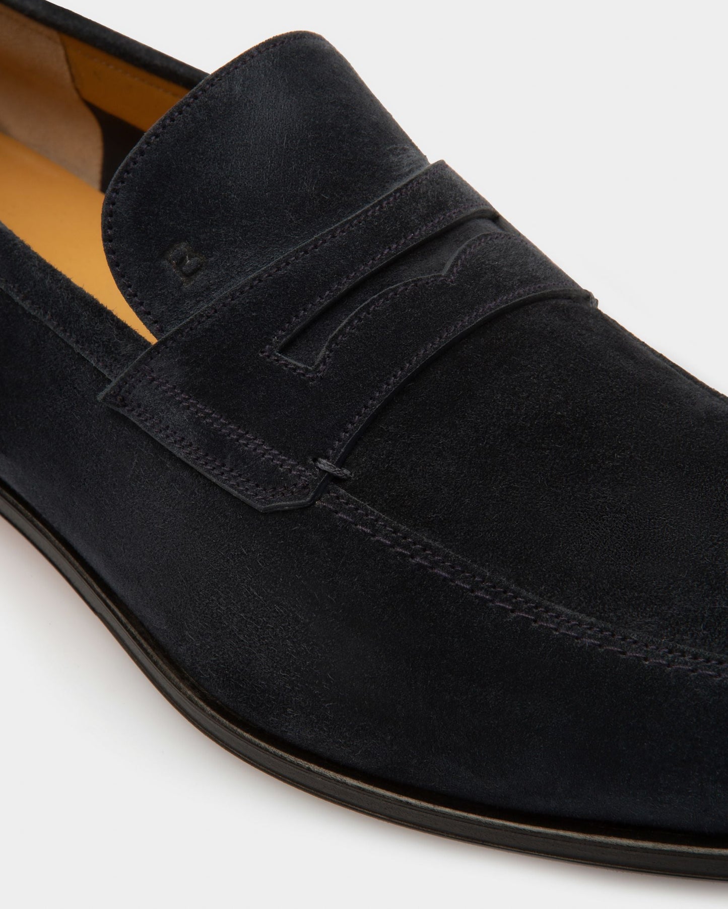 Webb Leather Loafers In Navy