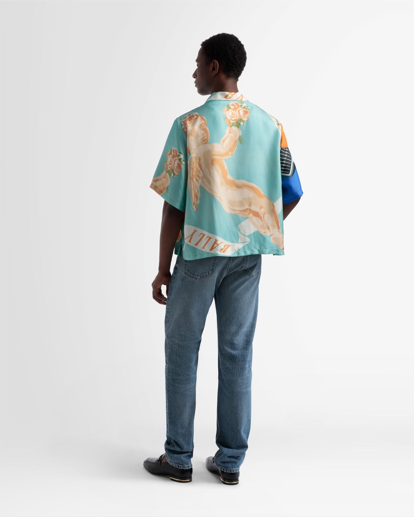 Silk Bowling Shirt In Multicolour