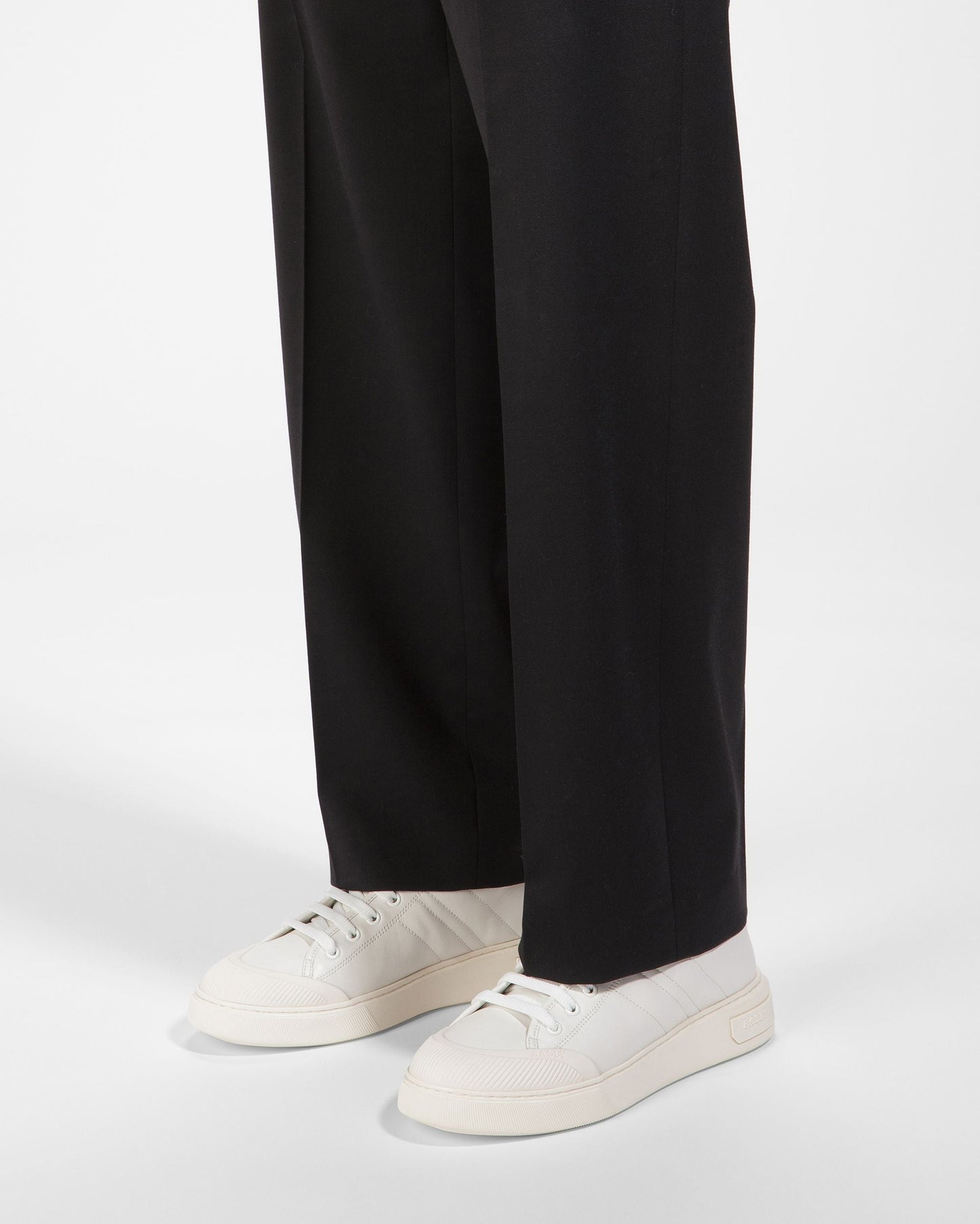 Maren Leather Sneakers In White