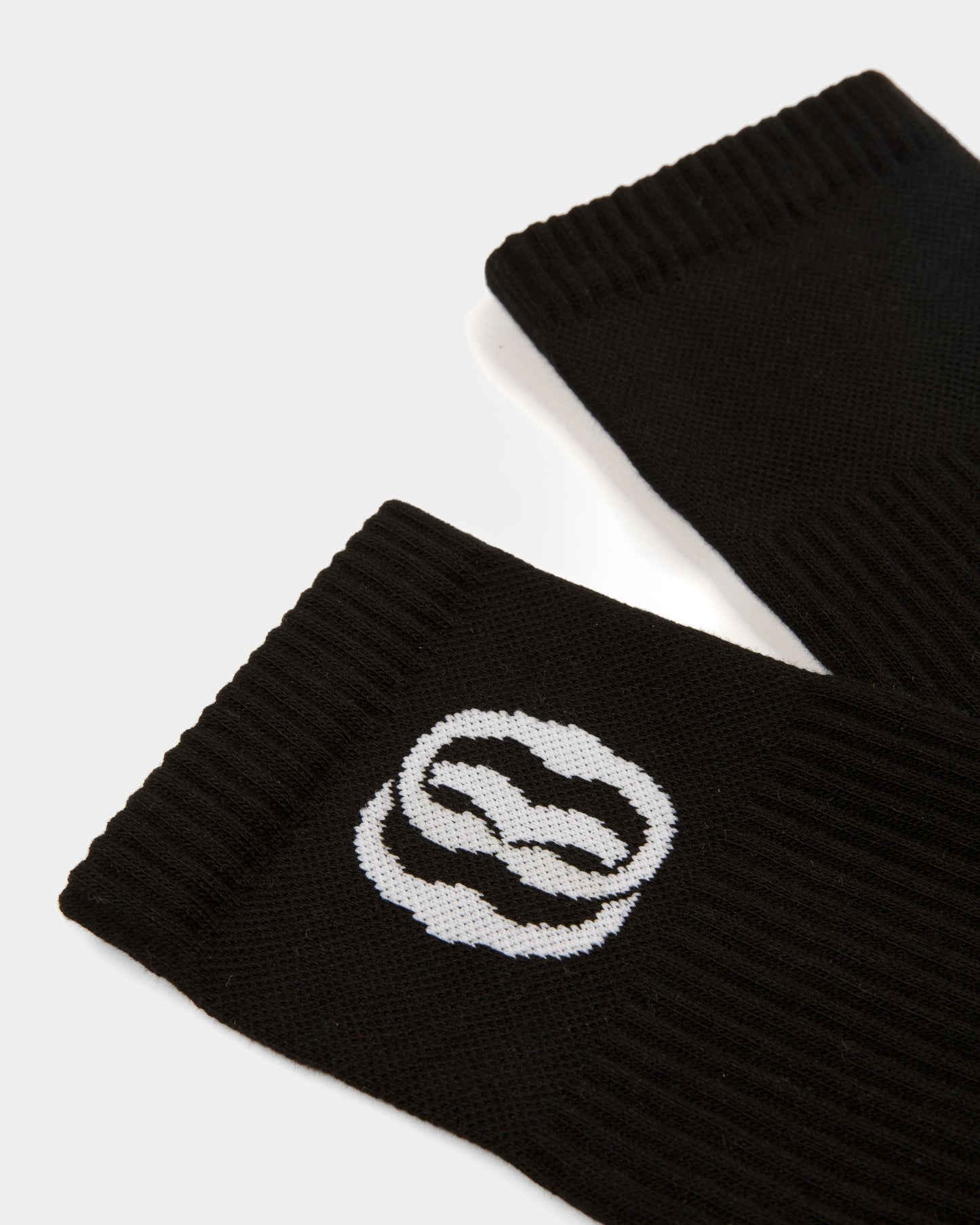 Emblem Socks In Black Cotton