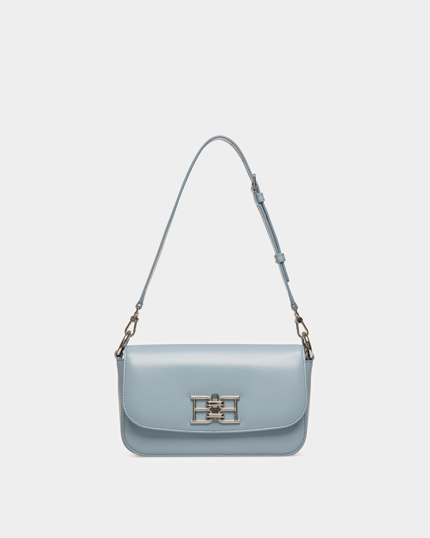 Brodye Leather Crossbody Bag In Light Blue