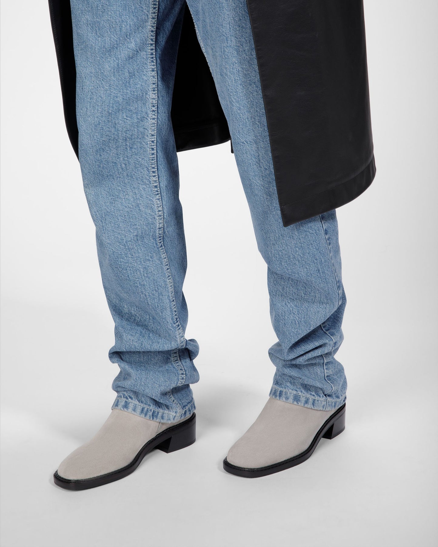 Austine Leather Boots In Stone