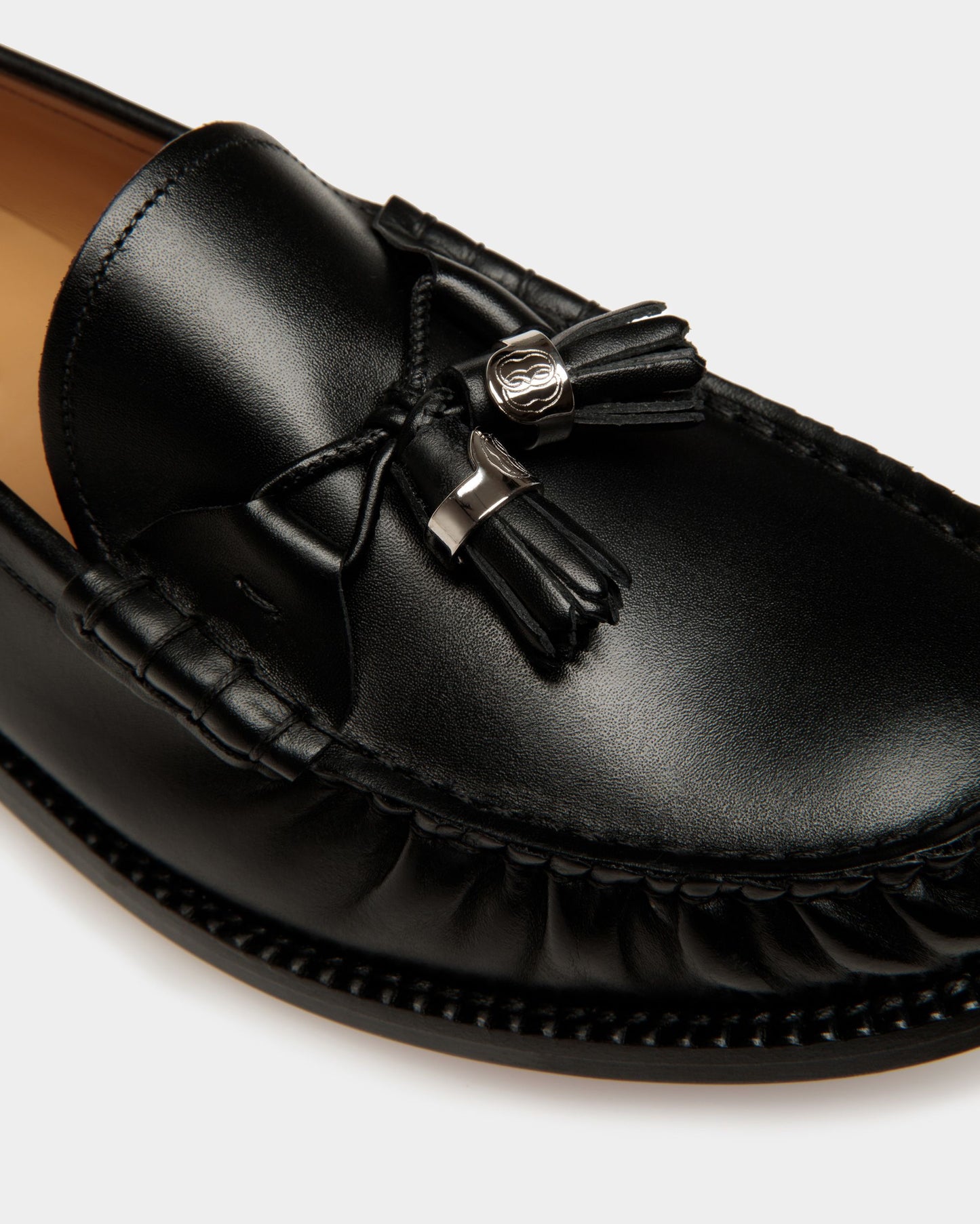 Rome Moccasins In Black Leather