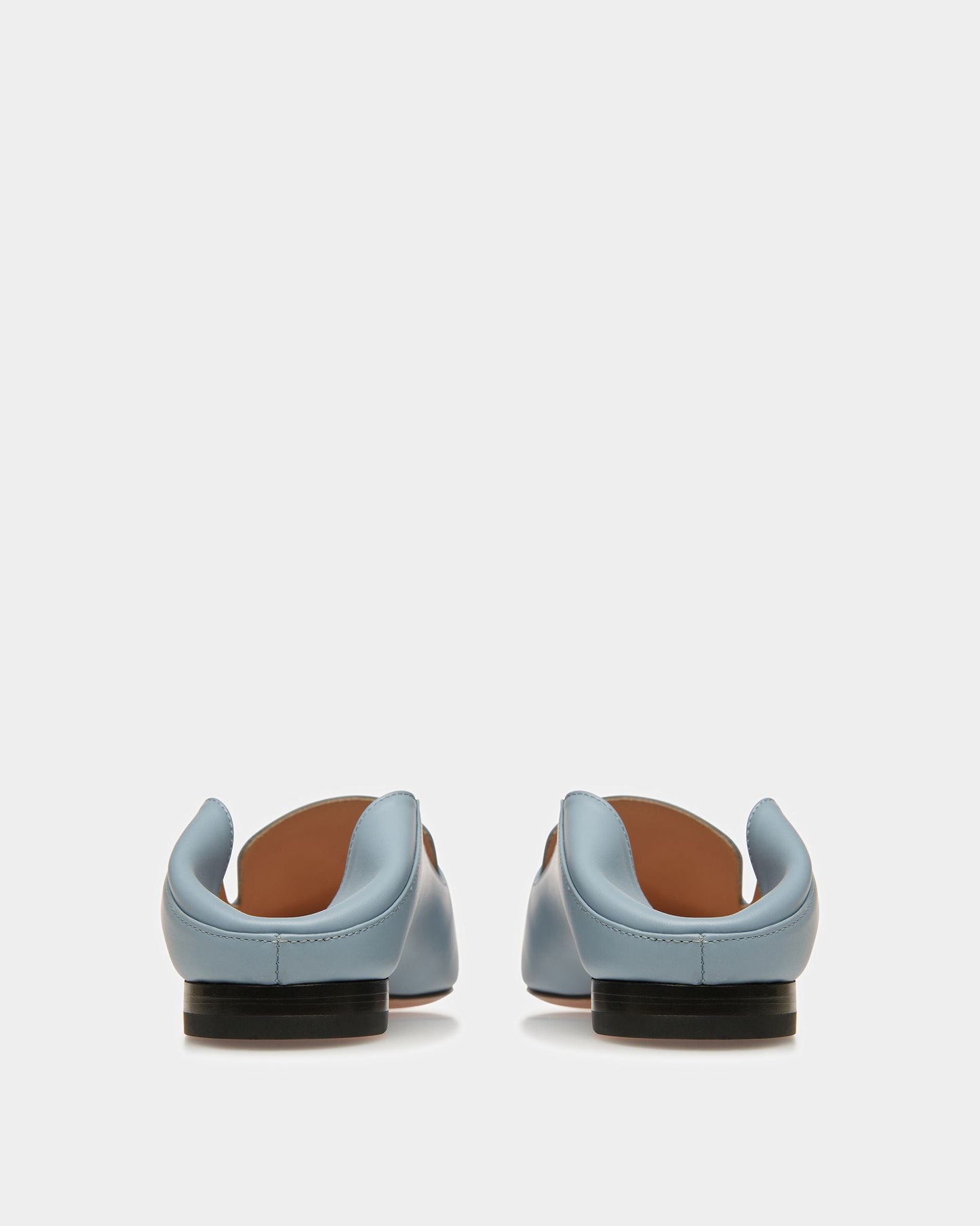 Ellah Leather Loafers In Light Blue