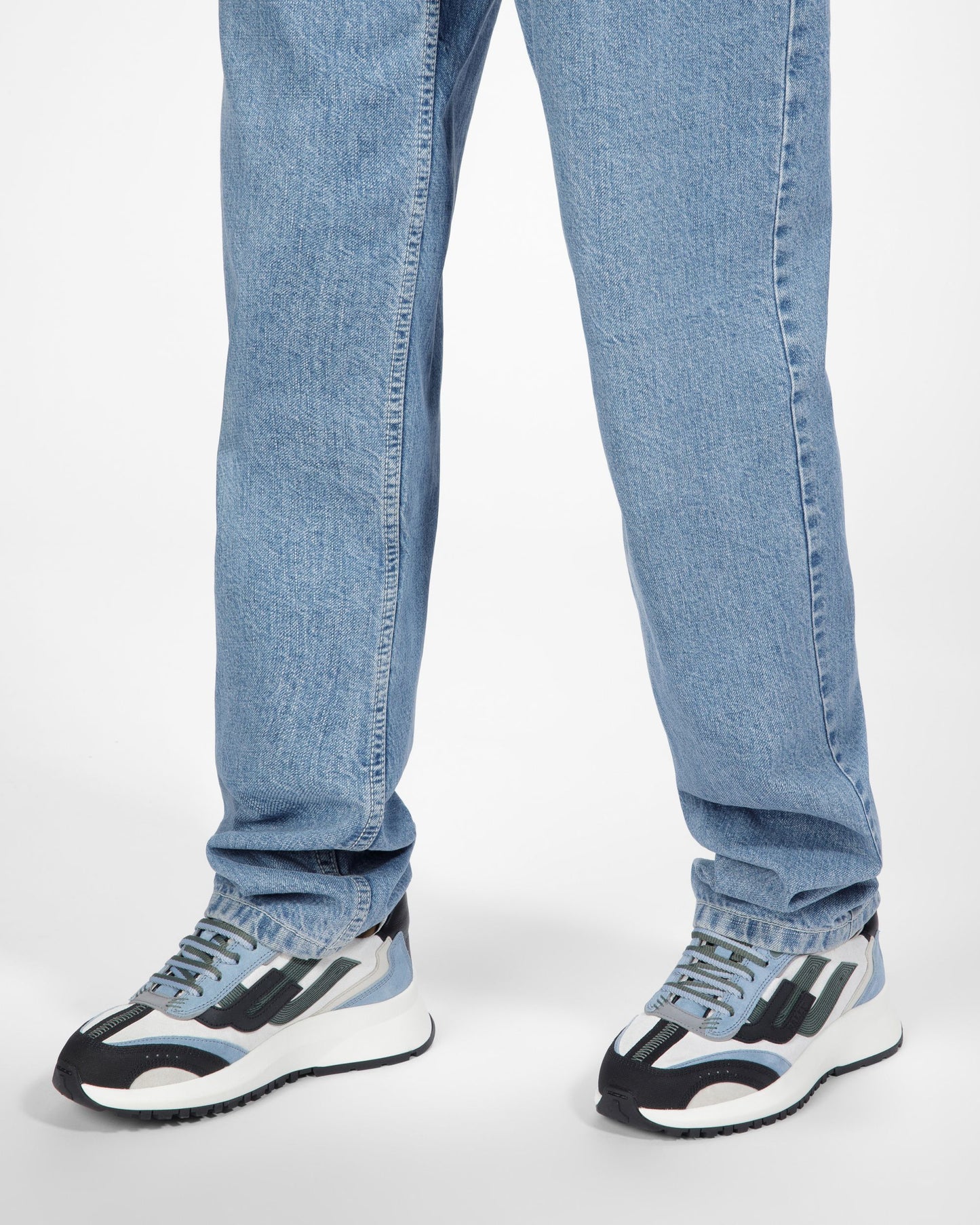 Darky Leather Sneakers In Black