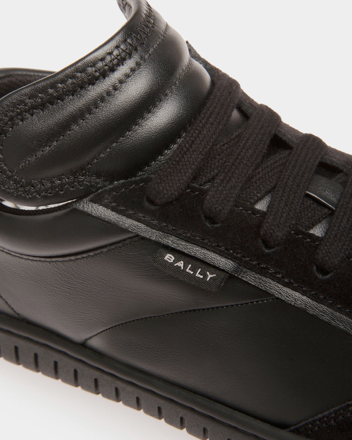 Parrel | Women's Sneakers | Black Leather | Bally | Still Life Detail