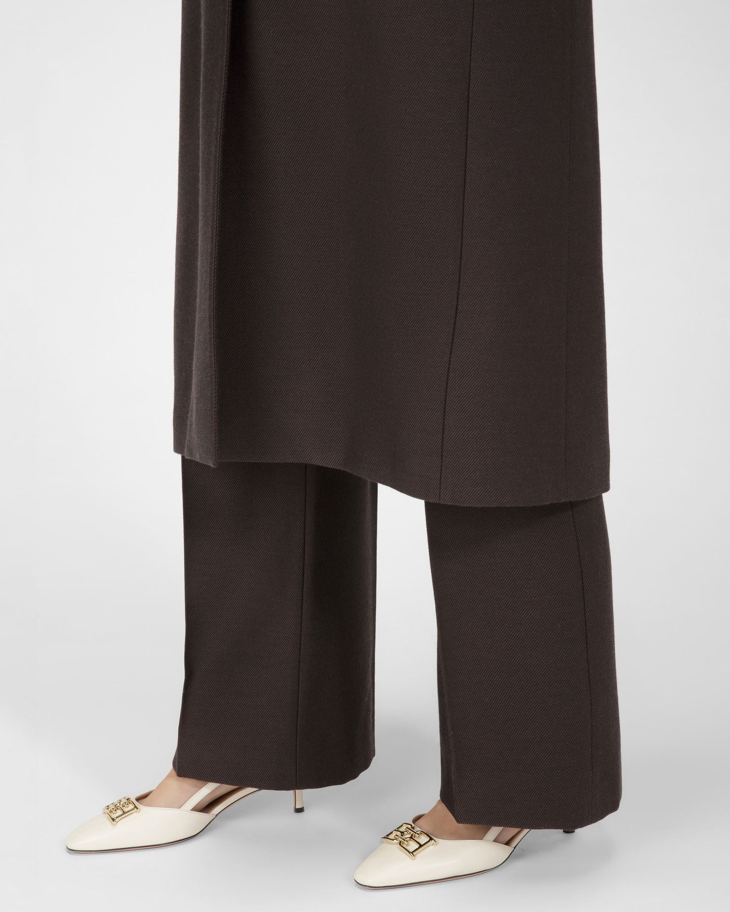 Eva Leather Pumps In Bone