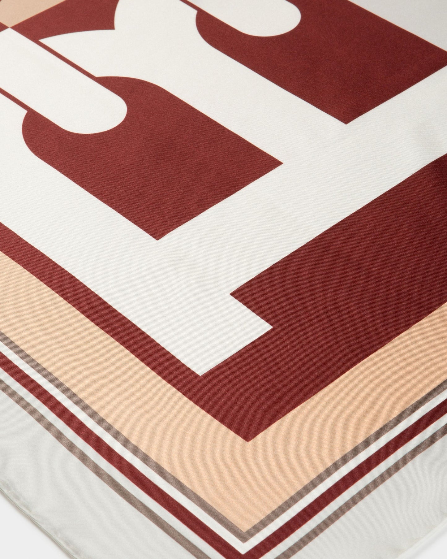 B-Chain Carré Silk Scarf In Bone