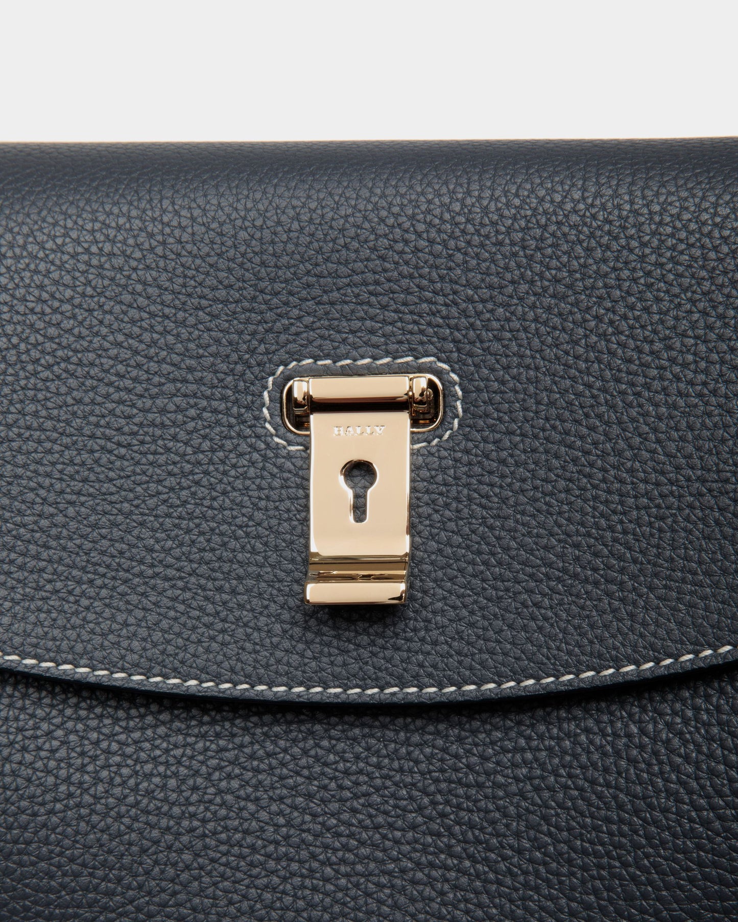 Lock Me Top Handle Bag in Leather