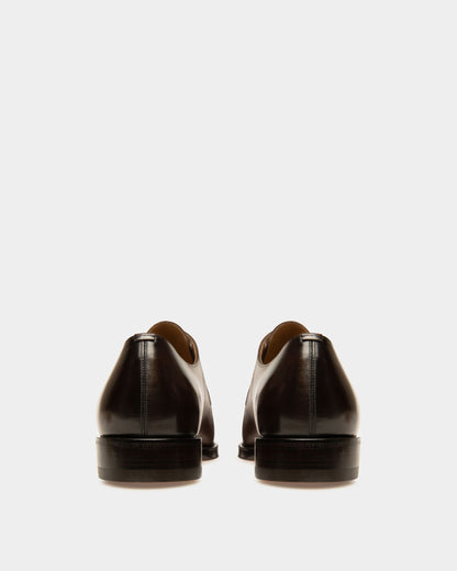 Scamardo Leather Derby Shoes In Brown