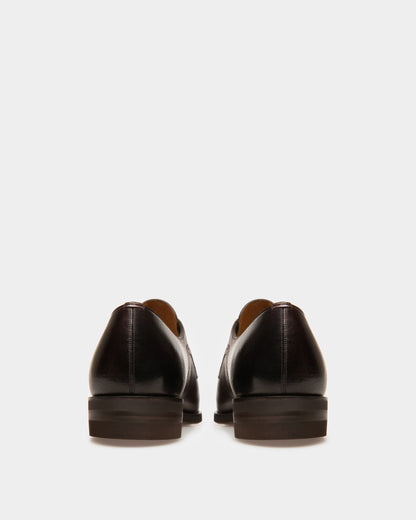 Scrivani Men's Leather Shoe In Coffee