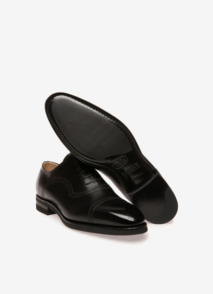 Scribe Novo Oxford Shoes In Black Leather