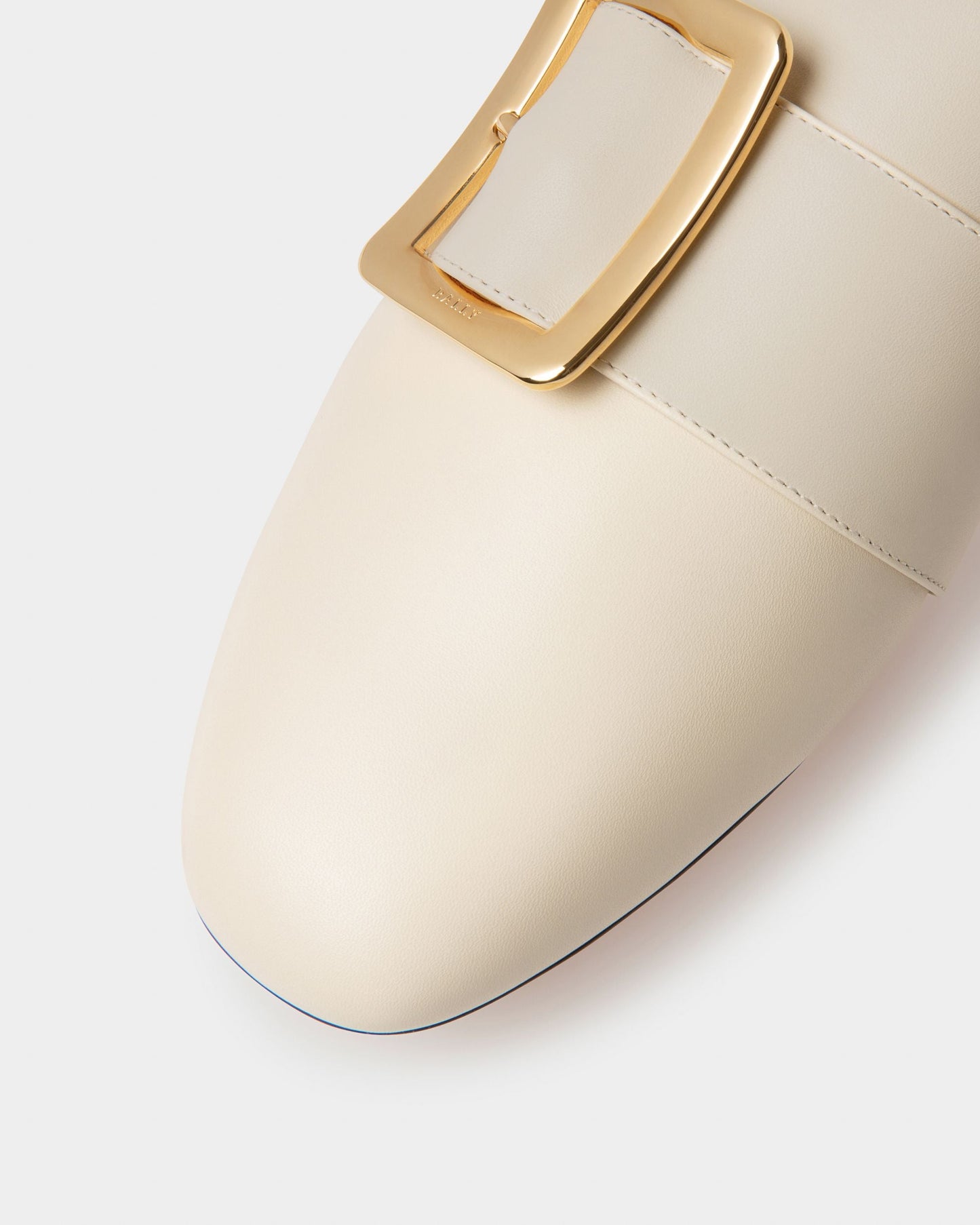 Janelle Women's Calf Leather Slipper In Bone