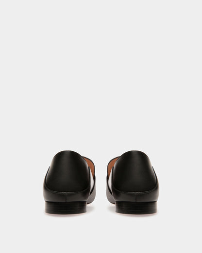 Janelle Women's Calf Leather Slipper In Black