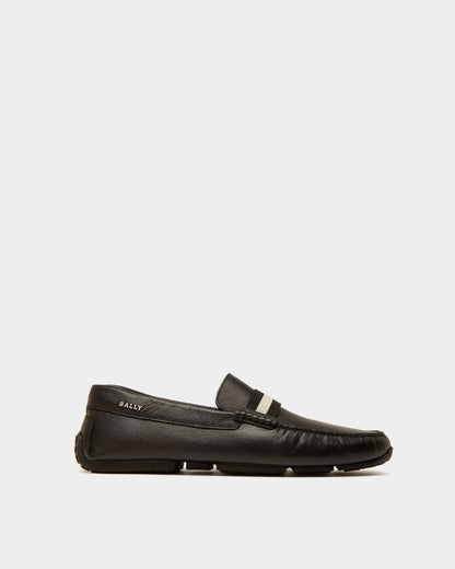 Pilot Drivers In Black Leather And Fabric