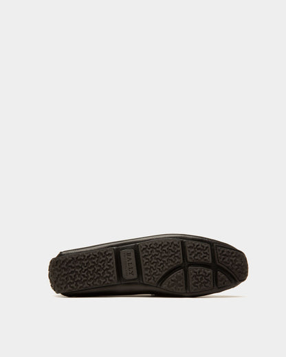 Pilot Drivers In Black Leather And Fabric