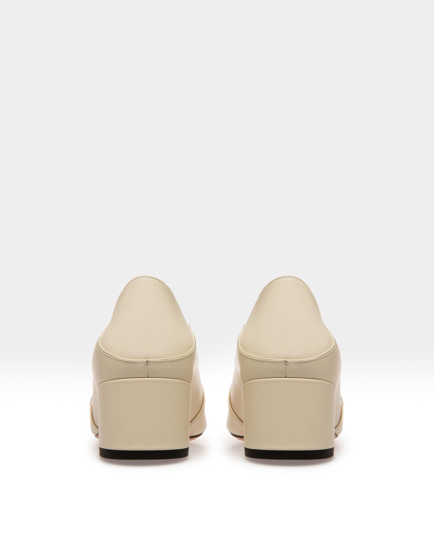 Janelle Women's Calf Leather Pump With 40Mm Heel In Bone