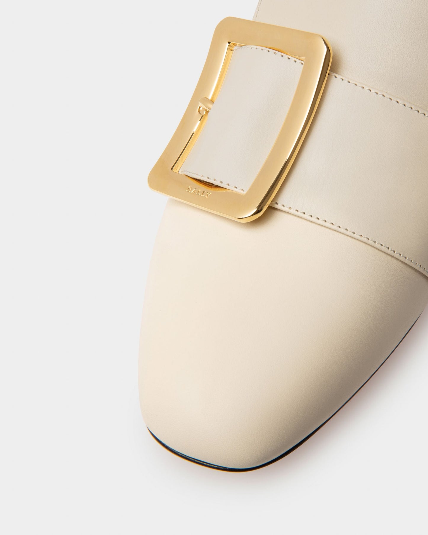 Janelle Women's Calf Leather Pump With 40Mm Heel In Bone