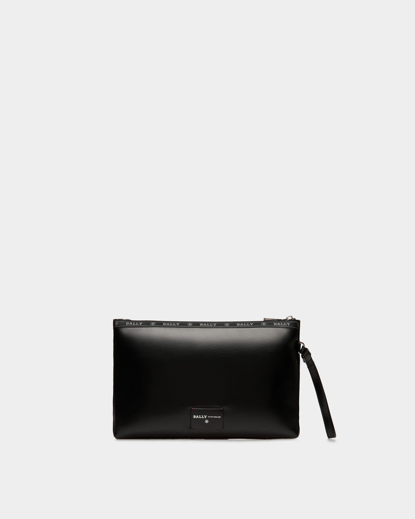 Hartland Leather Clutch Bag In Black