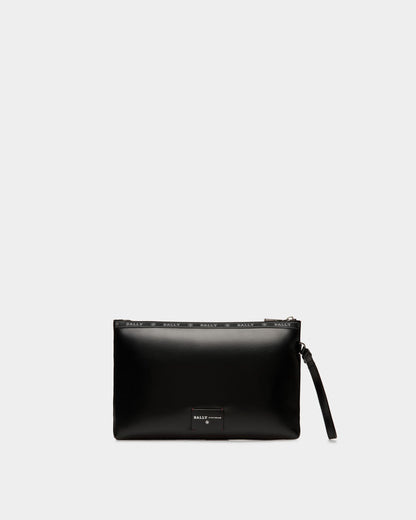 Hartland Leather Clutch Bag In Black