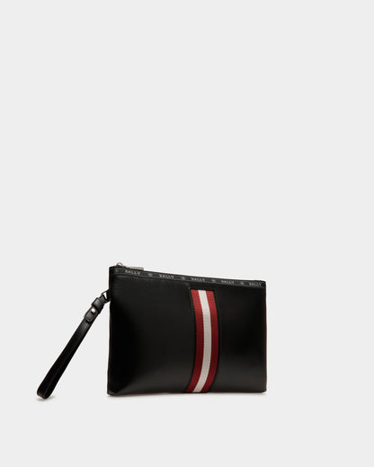 Hartland Leather Clutch Bag In Black