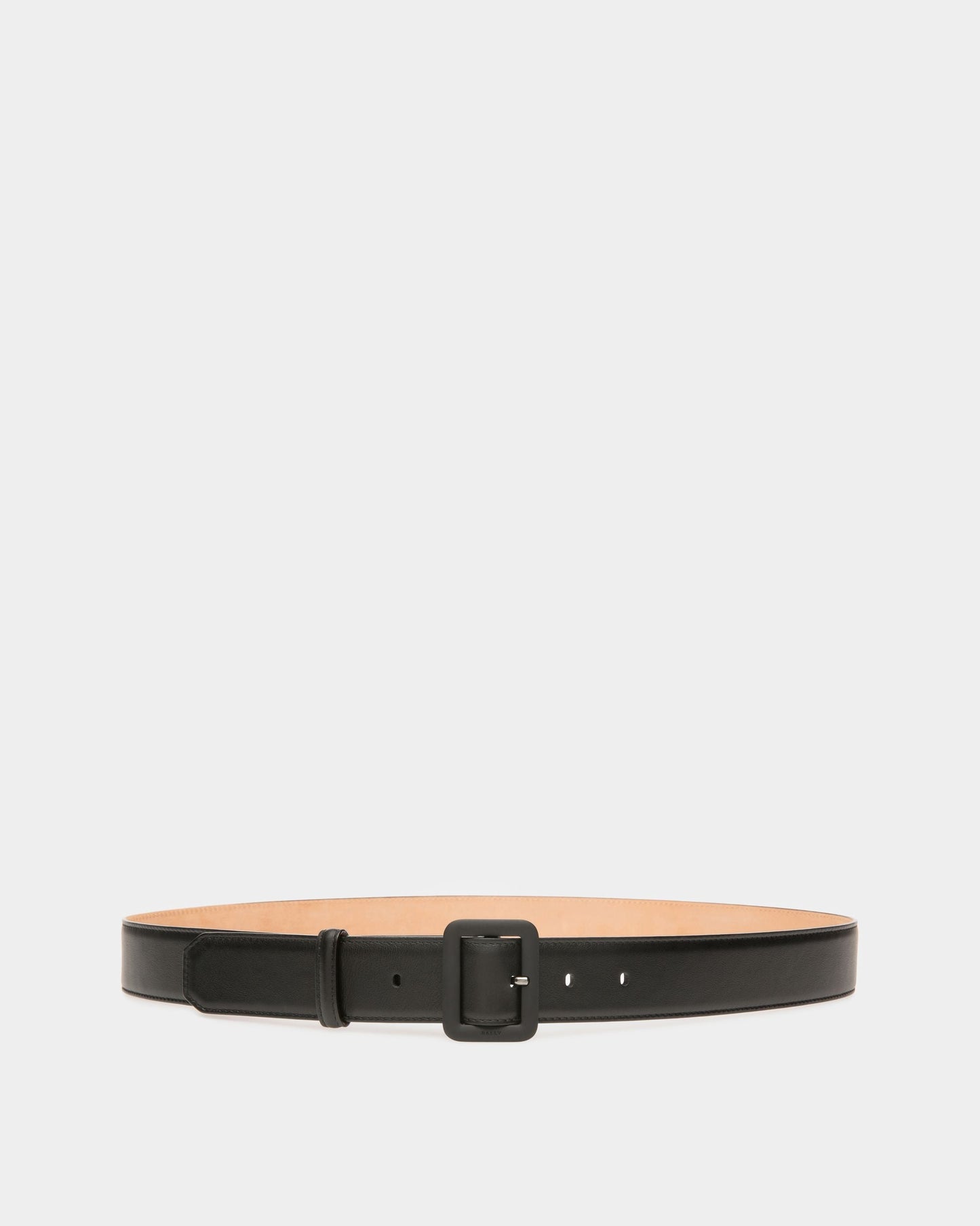 Janelle Leather 35mm Belt In Black