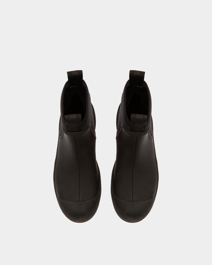 Gadey Leather And Rubber Boots In Black