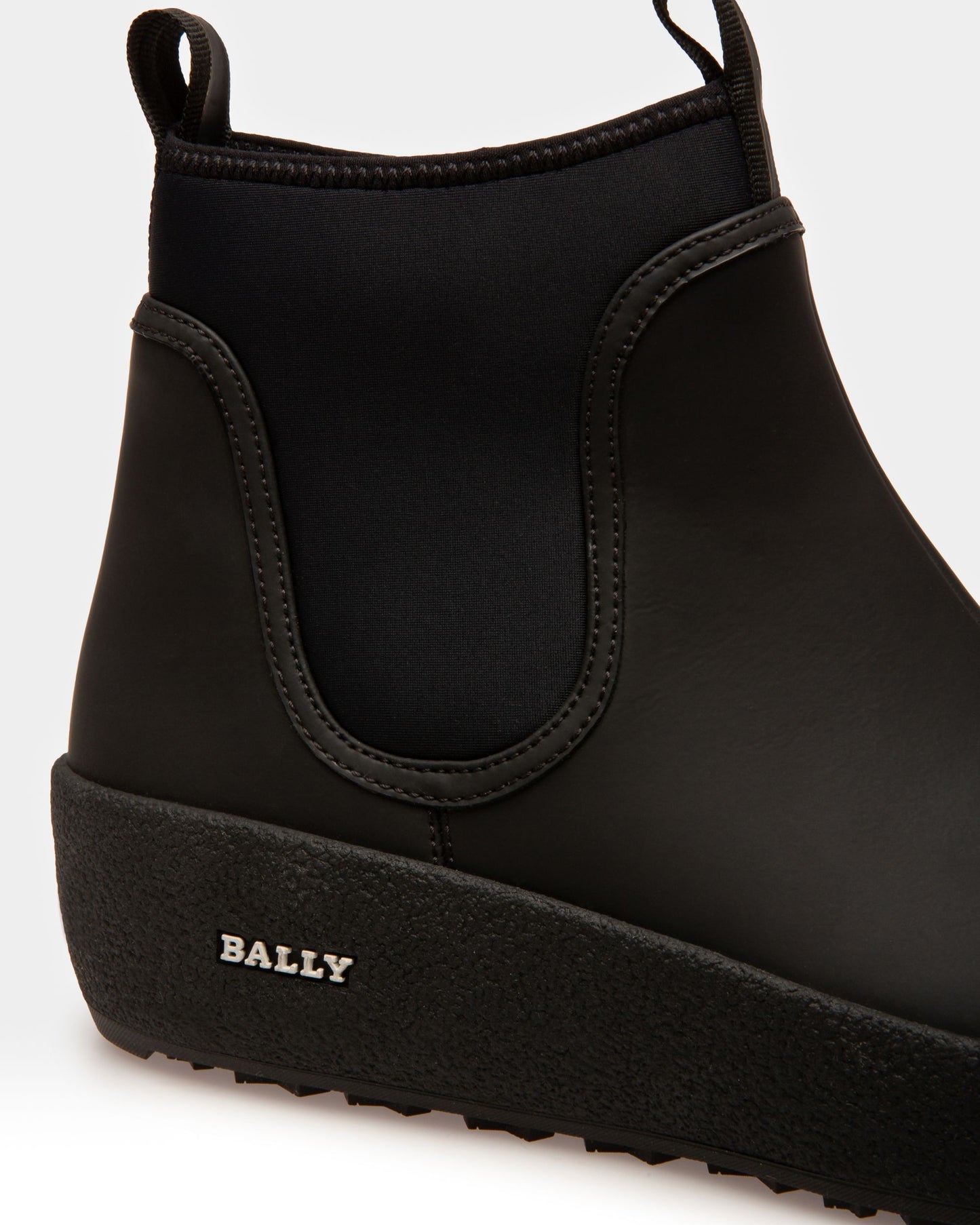 Gadey Leather And Rubber Boots In Black