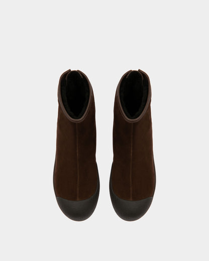 Guard Leather Snow Boots In Brown