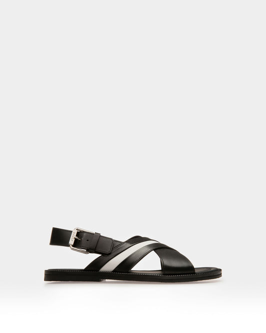 Jameel Leather Sandals In Black