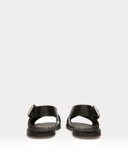 Jameel Leather Sandals In Black
