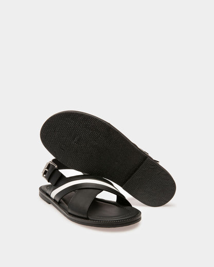 Jameel Leather Sandals In Black