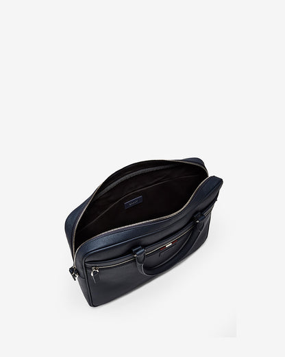 Briefcase in Blue Leather