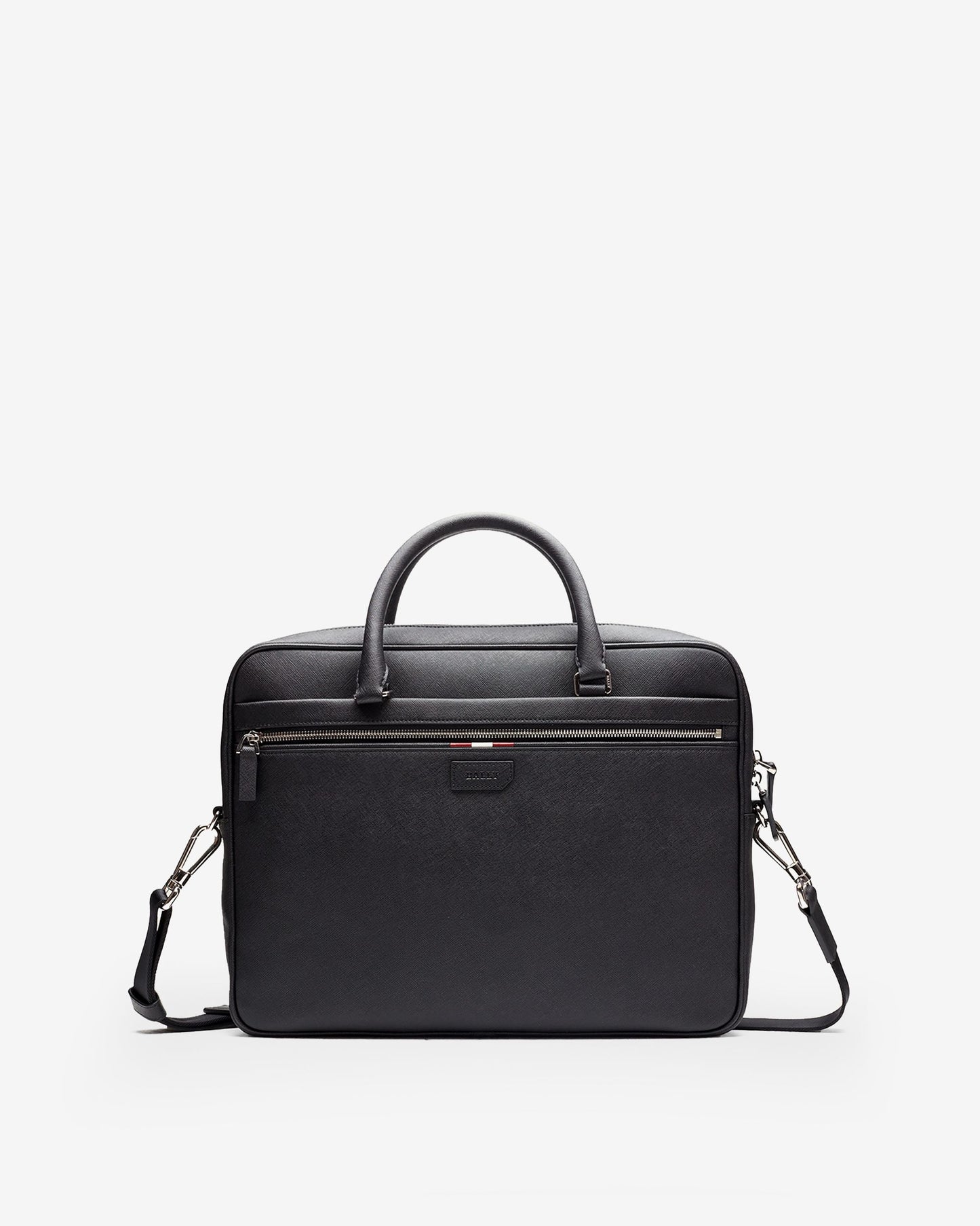 Men's Black Leather Business Bag