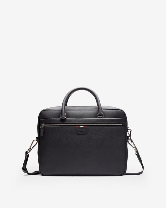 Men's Black Leather Business Bag