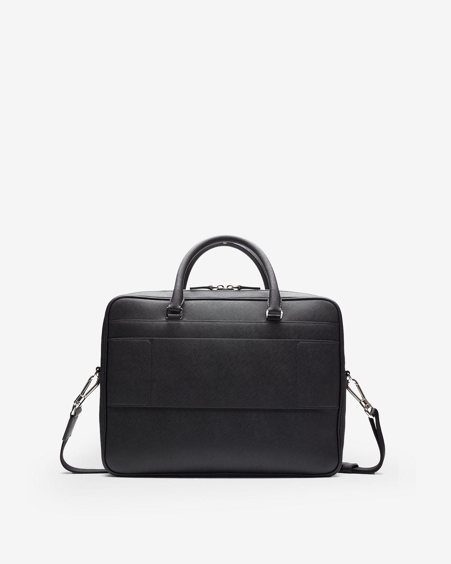 Men's Black Leather Business Bag