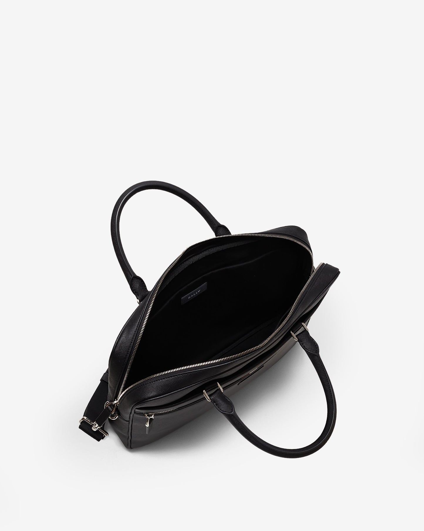 Men's Black Leather Business Bag