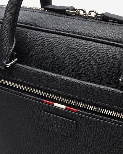 Men's Black Leather Business Bag
