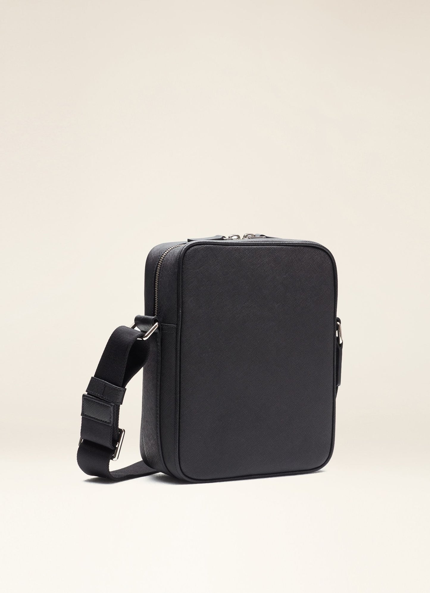 Men's Black Casual Crossbody Bag