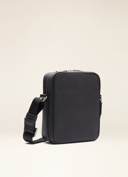 Men's Black Casual Crossbody Bag
