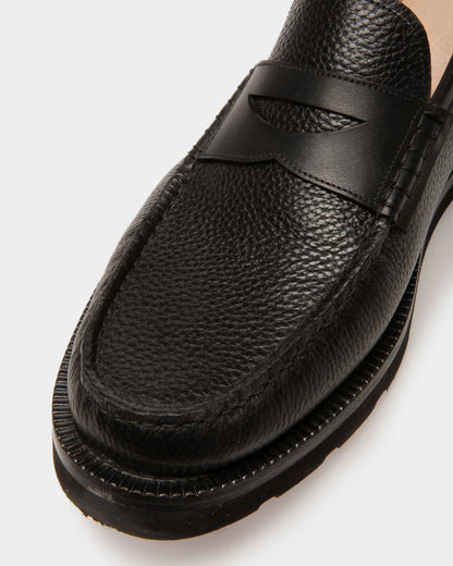 Noah Leather Loafers In Black