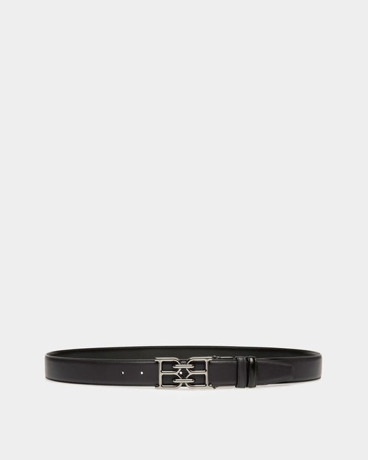 B-Chain Leather 35mm Belt In Black