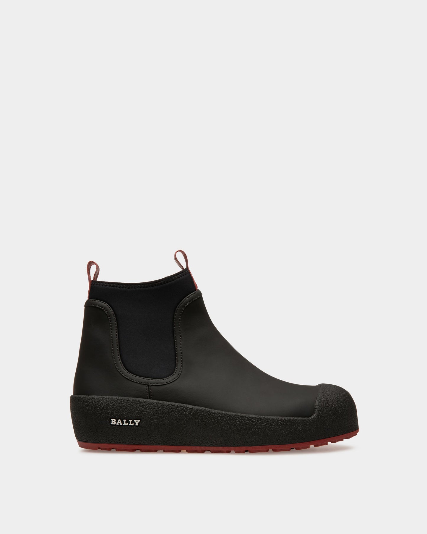 Bally Curling Booties In Black Leather