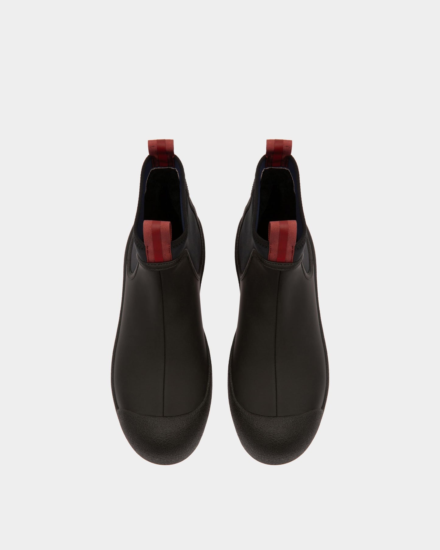 Bally Curling Booties In Black Leather